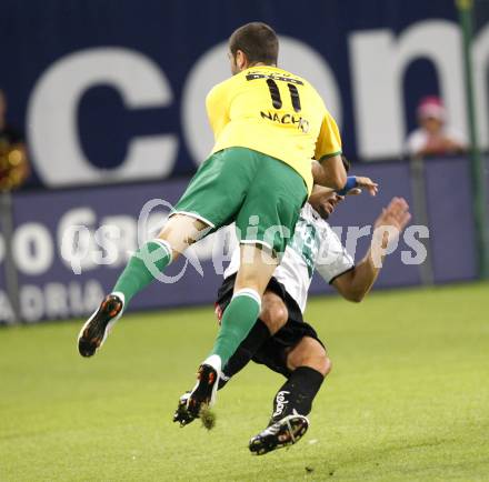 Fussball Austria Kaernten gegen SV Josko Ried. Fernando Troyansky (Kaernten), Ignacio Rodriguez Ortiz (Ried). Klagenfurt, am 21.8.2009.
Foto: Kuess
---
pressefotos, pressefotografie, kuess, qs, qspictures, sport, bild, bilder, bilddatenbank