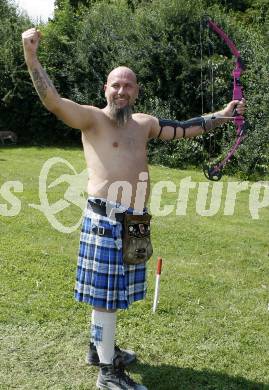 EBEL. Eishockey Bundesliga. Highland Games fuer Eishockey Fanclubs. VSV Fan. Althofen, am 22.8.2009.
Foto: Kuess
---
pressefotos, pressefotografie, kuess, qs, qspictures, sport, bild, bilder, bilddatenbank