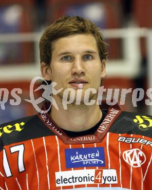 EBEL. Eishockey Bundesliga. KAC. Mannschaftsfototermin. Hager Gregor. Klagenfurt, am 24.8.2009.
Foto: Kuess 

---
pressefotos, pressefotografie, kuess, qs, qspictures, sport, bild, bilder, bilddatenbank