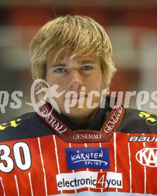 EBEL. Eishockey Bundesliga. KAC. Mannschaftsfototermin. Swette Rene. Klagenfurt, am 24.8.2009.
Foto: Kuess 

---
pressefotos, pressefotografie, kuess, qs, qspictures, sport, bild, bilder, bilddatenbank