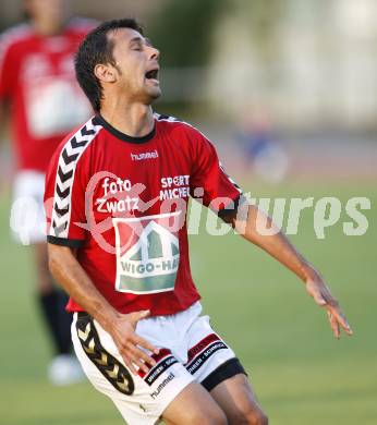 Fussball Kaerntner Liga. VSV gegen SV Feldkirchen. Auron Miloti (Feldkirchen). Villach, am 28.8.2009.
Foto: Kuess
---
pressefotos, pressefotografie, kuess, qs, qspictures, sport, bild, bilder, bilddatenbank