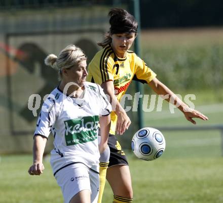 Fussball. OEFB-Frauenliga.  SK Kelag Kaernten Frauen gegen Ardagger SCU. Tatjana Solaja (Kaernten), Dragana Beric (Ardagger). Glanegg, 30.8.2009.
Foto: Kuess

---
pressefotos, pressefotografie, kuess, qs, qspictures, sport, bild, bilder, bilddatenbank