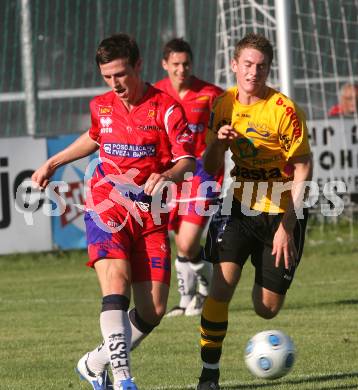 Fussball Regionalliga. SAK gegen Allerheiligen. Darjan Aleksic (SAK), Mario Bretterklieber (Allerheiligen). Klagenfurt, am 1.9.2009.
Foto: Kuess
---
pressefotos, pressefotografie, kuess, qs, qspictures, sport, bild, bilder, bilddatenbank