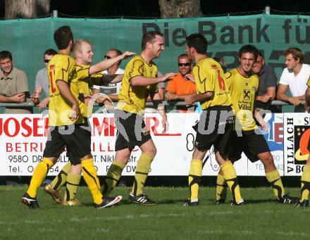 Fussball Unterliga West. Landskron gegen Magdalen. Torjubel (Magdalen). Landskron, am 5.9.2009.
Foto: Kuess
---
pressefotos, pressefotografie, kuess, qs, qspictures, sport, bild, bilder, bilddatenbank