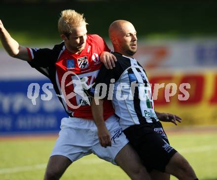 Fussball. Regionalliga.  WAC/St. Andrae gegen FC St. Veit.  Stueckler Stephan (WAC), Groinig Raphael (St. Veit). Wolfsberg, 6.9.2009.
Foto: Kuess

---
pressefotos, pressefotografie, kuess, qs, qspictures, sport, bild, bilder, bilddatenbank