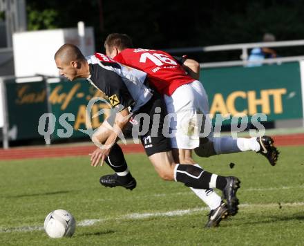 Fussball. Regionalliga.  WAC/St. Andrae gegen FC St. Veit.  Korepp Stefan (WAC), Ferenczi Gabor (St. Veit). Wolfsberg, 6.9.2009.
Foto: Kuess

---
pressefotos, pressefotografie, kuess, qs, qspictures, sport, bild, bilder, bilddatenbank