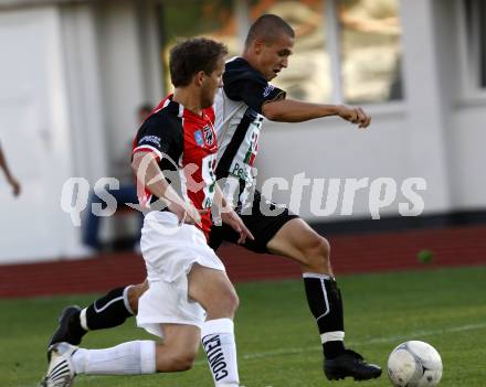 Fussball. Regionalliga.  WAC/St. Andrae gegen FC St. Veit.  Stefan Sebastian Korepp (WAC), Bernhard Seebacher (St. Veit). Wolfsberg, 6.9.2009.
Foto: Kuess

---
pressefotos, pressefotografie, kuess, qs, qspictures, sport, bild, bilder, bilddatenbank