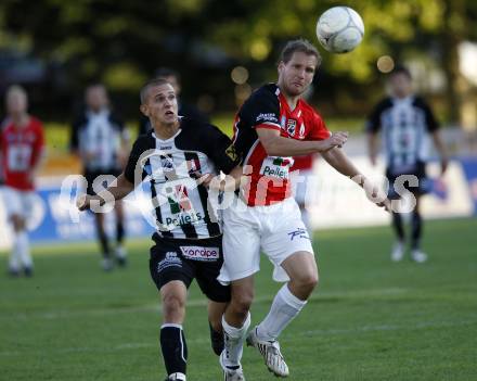 Fussball. Regionalliga.  WAC/St. Andrae gegen FC St. Veit.  Stefan Sebastian Korepp (WAC), Bernhard Seebacher (St. Veit). Wolfsberg, 6.9.2009.
Foto: Kuess

---
pressefotos, pressefotografie, kuess, qs, qspictures, sport, bild, bilder, bilddatenbank