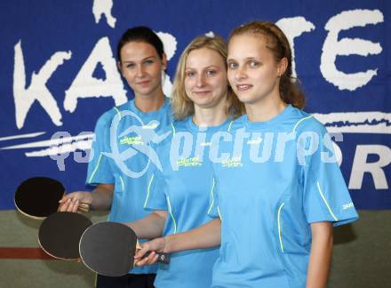 Tischtennis Bundesliga. TTC Villach.  Jana Medrikova,  Viera Majercikova, Lenka Kmotorkova,  . Villach, am 5.9.2009.
Foto: Kuess
---
pressefotos, pressefotografie, kuess, qs, qspictures, sport, bild, bilder, bilddatenbank