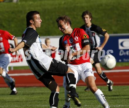 Fussball. Regionalliga.  WAC/St. Andrae gegen FC St. Veit.  Stanisavlevic Devid (WAC), Mulyk Michael (St. Veit). Wolfsberg, 6.9.2009.
Foto: Kuess

---
pressefotos, pressefotografie, kuess, qs, qspictures, sport, bild, bilder, bilddatenbank