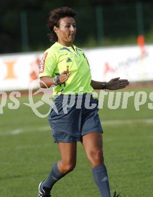 Fussball. Regionalliga.  WAC/St. Andrae gegen FC St. Veit.  Schieddsrichterin Tanja Schett. Wolfsberg, 6.9.2009.
Foto: Kuess

---
pressefotos, pressefotografie, kuess, qs, qspictures, sport, bild, bilder, bilddatenbank