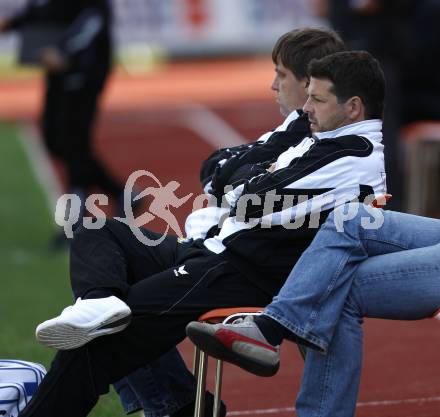 Fussball. Regionalliga.  WAC/St. Andrae gegen FC St. Veit.  Trainer Martin Kaiser (St. Veit). Wolfsberg, 6.9.2009.
Foto: Kuess

---
pressefotos, pressefotografie, kuess, qs, qspictures, sport, bild, bilder, bilddatenbank