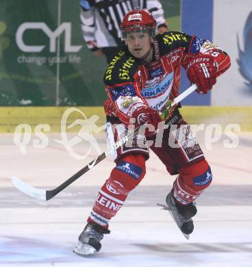 EBEL. Eishockey Bundesliga. KAC gegen Red Bull Salzburg. Christoph Brandner (KAC), Kirk Furey. Klagenfurt, am 10.9.2009.
Foto: Kuess
---
pressefotos, pressefotografie, kuess, qs, qspictures, sport, bild, bilder, bilddatenbank