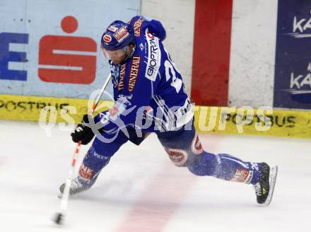 EBEL. Eishockey Bundesliga. EC Pasut VSV gegen Eishockeyclub Graz 99ers. Mickey Elick (VSV). Villach, am 13.9.2009.
Foto: Kuess 


---
pressefotos, pressefotografie, kuess, qs, qspictures, sport, bild, bilder, bilddatenbank