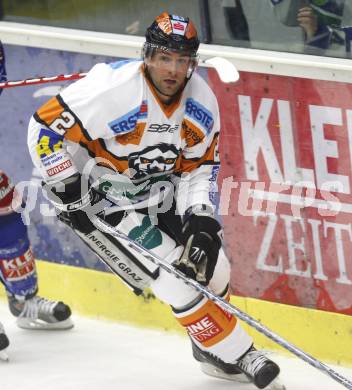 EBEL. Eishockey Bundesliga. VSV gegen Graz 99ers. Rodney Jarrett (Graz). Villach, am 13.9.2009.
Foto: Kuess
---
pressefotos, pressefotografie, kuess, qs, qspictures, sport, bild, bilder, bilddatenbank