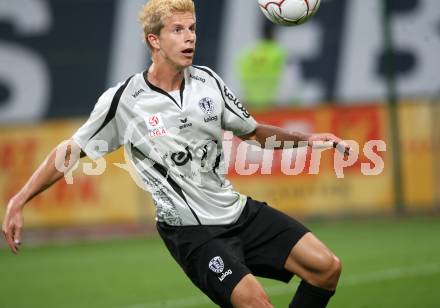 Fussball. Tipp3-Bundesliga. SK Austria Kelag Kaernten  gegen FK Austria Wien. Thomas Hinum (Austria Kaernten). Klagenfurt, 12.9.2009. 
Foto: Kuess

---
pressefotos, pressefotografie, kuess, qs, qspictures, sport, bild, bilder, bilddatenbank