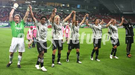 Fussball. Tipp3-Bundesliga. SK Austria Kelag Kaernten  gegen FK Austria Wien. Jubel (Austria Kaernten). Klagenfurt, 12.9.2009. 
Foto: Kuess

---
pressefotos, pressefotografie, kuess, qs, qspictures, sport, bild, bilder, bilddatenbank