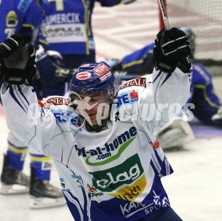 EBEL: Eishockey Bundesliga. VSV gegen Zagreb. Torjubel Jonathan Ferland (VSV). Villach, am 20.9.2009.
Foto: Kuess
---
pressefotos, pressefotografie, kuess, qs, qspictures, sport, bild, bilder, bilddatenbank