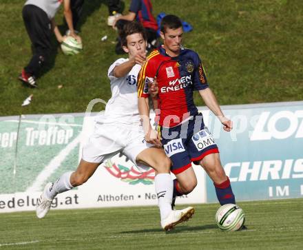 Fussball OEFB Cup. FC St. Veit gegen Rapid Wien. Gregor Alfred Gruber,  (St. Veit), Christopher Drazan (Rapid). St. Veit, am 20.9.2009.
Foto: Kuess

---
pressefotos, pressefotografie, kuess, qs, qspictures, sport, bild, bilder, bilddatenbank