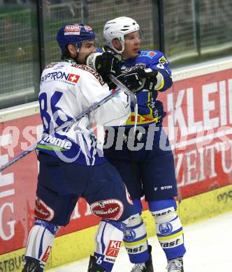 EBEL: Eishockey Bundesliga. VSV gegen Zagreb. Jonathan Ferland (VSV), Robby Sandrock (Zagreb). Villach, am 20.9.2009.
Foto: Kuess
---
pressefotos, pressefotografie, kuess, qs, qspictures, sport, bild, bilder, bilddatenbank