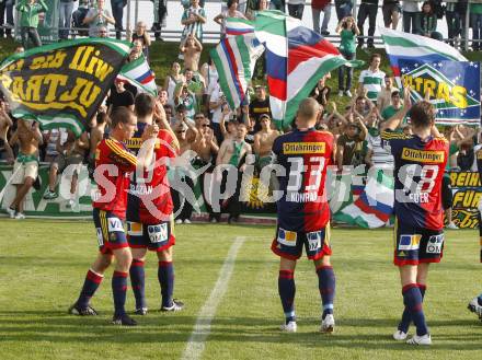 Fussball OEFB Cup. FC St. Veit gegen Rapid Wien. Jubel Rapid. St. Veit, am 20.9.2009.
Foto: Kuess

---
pressefotos, pressefotografie, kuess, qs, qspictures, sport, bild, bilder, bilddatenbank