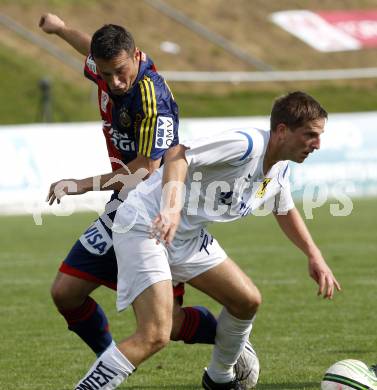 Fussball OEFB Cup. FC St. Veit gegen Rapid Wien. Michael Rebernig,  (St. Veit), Hamdi Salihi (Rapid). St. Veit, am 20.9.2009.
Foto: Kuess

---
pressefotos, pressefotografie, kuess, qs, qspictures, sport, bild, bilder, bilddatenbank