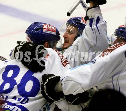 EBEL. Eishockey Bundesliga. VSV gegen EHC Liwest Linz. Torjubel Christian Ban. Villach, am 22.9.2009.
Foto: Kuess 


---
pressefotos, pressefotografie, kuess, qs, qspictures, sport, bild, bilder, bilddatenbank