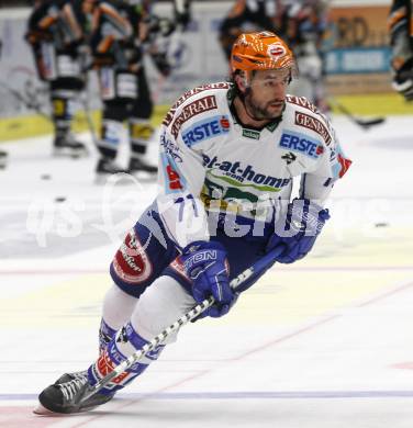 EBEL. Eishockey Bundesliga. VSV gegen EHC Liwest Linz. Kiel McLeod (VSV). Villach, am 22.9.2009.
Foto: Kuess 


---
pressefotos, pressefotografie, kuess, qs, qspictures, sport, bild, bilder, bilddatenbank