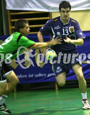 Handball. Bundesliga. HCK gegen SC Ferlach. B. Pippan (HCK), B. Stusaj (Ferlach).
Viktring, 19.9.2009.
Foto: Kuess
---
pressefotos, pressefotografie, kuess, qs, qspictures, sport, bild, bilder, bilddatenbank