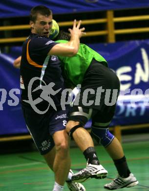 Handball. Bundesliga. HCK gegen SC Ferlach. J. Sourek (HCK), A. Virze (Ferlach).
Viktring, 19.9.2009.
Foto: Kuess
---
pressefotos, pressefotografie, kuess, qs, qspictures, sport, bild, bilder, bilddatenbank