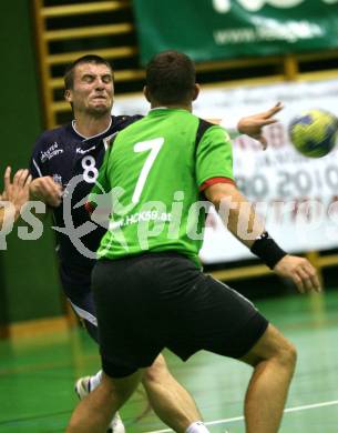 Handball. Bundesliga. HCK gegen SC Ferlach. G. Radovic (HCK), A. Virze (Ferlach).
Viktring, 19.9.2009.
Foto: Kuess
---
pressefotos, pressefotografie, kuess, qs, qspictures, sport, bild, bilder, bilddatenbank