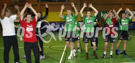 Handball. Bundesliga. HCK gegen SC Ferlach. Jubel (HCK).
Viktring, 19.9.2009.
Foto: Kuess
---
pressefotos, pressefotografie, kuess, qs, qspictures, sport, bild, bilder, bilddatenbank