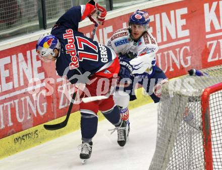 EBEL. Eishockey Bundesliga. VSV gegen EC Red Bull Salzburg. Nico Toff, (VSV), Michael Gergen (Salzburg). Villach, am 29.9.2009.
Foto: Kuess 


---
pressefotos, pressefotografie, kuess, qs, qspictures, sport, bild, bilder, bilddatenbank