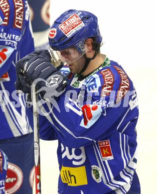 EBEL. Eishockey Bundesliga. EC Pasut VSV gegen KAC.  Enttaeuschung. PETRIK Nicolas  (VSV). Villach, am 11.10.2009.
Foto: Kuess 


---
pressefotos, pressefotografie, kuess, qs, qspictures, sport, bild, bilder, bilddatenbank