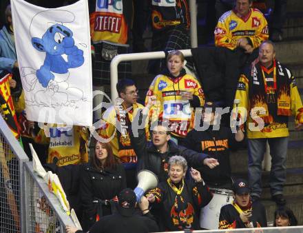 EBEL. Eishockey Bundesliga. EC Pasut VSV gegen Vienna Capitals.  Caps Fans. Villach, am 18.10.2009.
Foto: Kuess 


---
pressefotos, pressefotografie, kuess, qs, qspictures, sport, bild, bilder, bilddatenbank