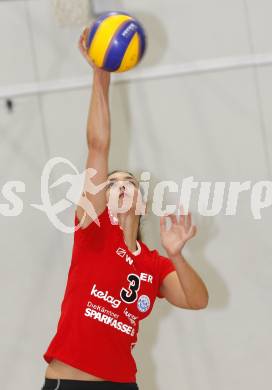 Volleyball. OEVV Cup. ATSC Wildcats gegen Melk. Lina Sabine GORBACH (Wildcats). Klagenfurt, am 18.10.2009.
Foto: Kuess

---
pressefotos, pressefotografie, kuess, qs, qspictures, sport, bild, bilder, bilddatenbank