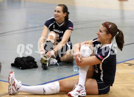 Volleyball MEVZA. ATSC Wildcats gegen Vital Ljubljana. Kristina Fabris, Birgit Wuestenhagen (Wildcats). Klagenfurt, am 14.10.2009.
Foto: Kuess
---
pressefotos, pressefotografie, kuess, qs, qspictures, sport, bild, bilder, bilddatenbank