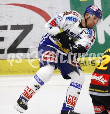 EBEL. Eishockey Bundesliga. EC Pasut VSV gegen Vienna Capitals.  Mickey Elick (VSV). Villach, am 18.10.2009.
Foto: Kuess 


---
pressefotos, pressefotografie, kuess, qs, qspictures, sport, bild, bilder, bilddatenbank