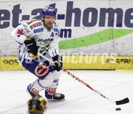 EBEL. Eishockey Bundesliga. EC Pasut VSV gegen Vienna Capitals.  Mickey Elick (VSV). Villach, am 18.10.2009.
Foto: Kuess 


---
pressefotos, pressefotografie, kuess, qs, qspictures, sport, bild, bilder, bilddatenbank