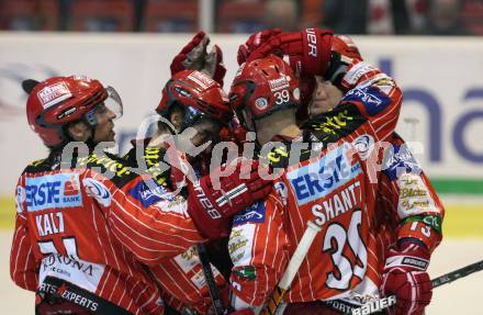 EBEL. Eishockey Bundesliga. KAC gegen Alba Volan SAPA Fehervar AV19.  Torjubel KAC. Klagenfurt, am 23.10.2009.
Foto: Kuess 

---
pressefotos, pressefotografie, kuess, qs, qspictures, sport, bild, bilder, bilddatenbank