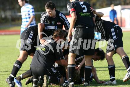 
Fussball. Kaerntner Liga. VSV gegen Rapid Lienz A. Torjubel (Rapid Lienz A). Villach, 24.10.2009.
Foto: Kuess
---
pressefotos, pressefotografie, kuess, qs, qspictures, sport, bild, bilder, bilddatenbank