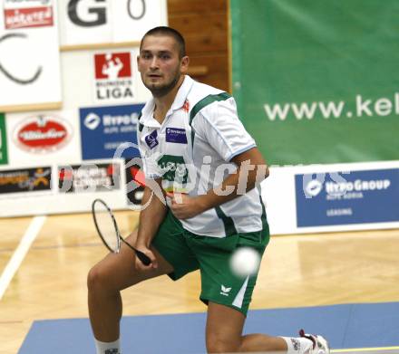 Badminton Bundesliga. ASKOE Kelag Kaernten gegen BSC70 Linz. Julian Hristof (Kaernten). Klagenfurt, am 25.10.2009.
Foto: Kuess
---
pressefotos, pressefotografie, kuess, qs, qspictures, sport, bild, bilder, bilddatenbank