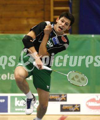 Badminton Bundesliga. ASKOE Kelag Kaernten gegen BSC70 Linz. Stiliyan Makarski (Kaernten). Klagenfurt, am 25.10.2009.
Foto: Kuess
---
pressefotos, pressefotografie, kuess, qs, qspictures, sport, bild, bilder, bilddatenbank