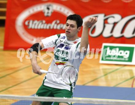Badminton Bundesliga. ASKOE Kelag Kaernten gegen BSC70 Linz. Stiliyan Makarski (Kaernten). Klagenfurt, am 25.10.2009.
Foto: Kuess
---
pressefotos, pressefotografie, kuess, qs, qspictures, sport, bild, bilder, bilddatenbank