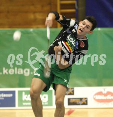 Badminton Bundesliga. ASKOE Kelag Kaernten gegen BSC70 Linz. Stiliyan Makarski (Kaernten). Klagenfurt, am 25.10.2009.
Foto: Kuess
---
pressefotos, pressefotografie, kuess, qs, qspictures, sport, bild, bilder, bilddatenbank