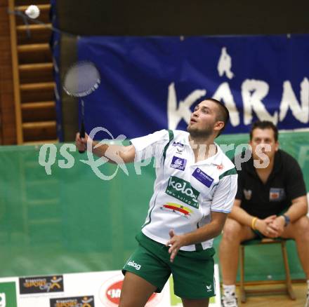 Badminton Bundesliga. ASKOE Kelag Kaernten gegen BSC70 Linz. Julian Hristof (Kaernten). Klagenfurt, am 25.10.2009.
Foto: Kuess
---
pressefotos, pressefotografie, kuess, qs, qspictures, sport, bild, bilder, bilddatenbank