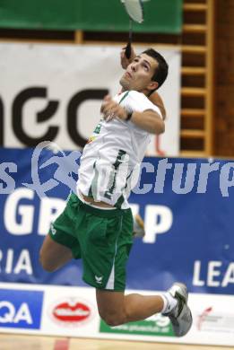 Badminton Bundesliga. ASKOE Kelag Kaernten gegen BSC70 Linz. Krassimir Jankov (Kaernten). Klagenfurt, am 25.10.2009.
Foto: Kuess
---
pressefotos, pressefotografie, kuess, qs, qspictures, sport, bild, bilder, bilddatenbank