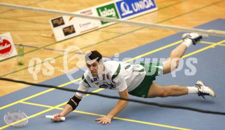 Badminton Bundesliga. ASKOE Kelag Kaernten gegen BSC70 Linz. Stiliyan Makarski (Kaernten). Klagenfurt, am 25.10.2009.
Foto: Kuess
---
pressefotos, pressefotografie, kuess, qs, qspictures, sport, bild, bilder, bilddatenbank
