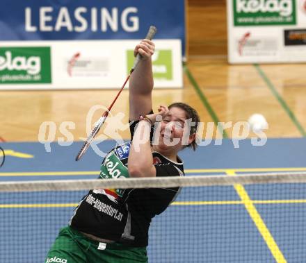 Badminton Bundesliga. ASKOE Kelag Kaernten gegen WBH Wien. Belinda Heber (Kaernten). Klagenfurt, am 26.10.2009.
Foto: Kuess
---
pressefotos, pressefotografie, kuess, qs, qspictures, sport, bild, bilder, bilddatenbank