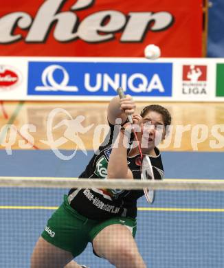 Badminton Bundesliga. ASKOE Kelag Kaernten gegen WBH Wien. Belinda Heber (Kaernten). Klagenfurt, am 26.10.2009.
Foto: Kuess
---
pressefotos, pressefotografie, kuess, qs, qspictures, sport, bild, bilder, bilddatenbank